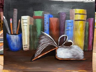 Created following the tutorial for "Painter's Library" by Michelle the Painter