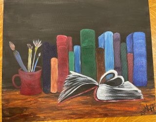 Created following the tutorial for "Painter's Library" by Michelle the Painter