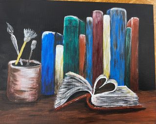 Created following the tutorial for "Painter's Library" by Michelle the Painter