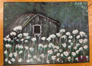 Rustic Barn in Wildflowers 3