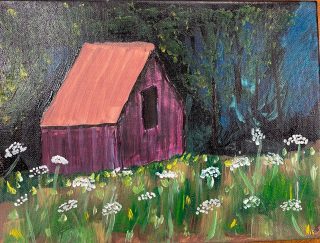 Rustic Barn in Wildflowers 6