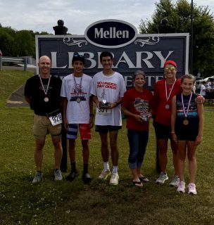 Bellringer Winners from left to right:  Colten Thewis, 3rd, Riley Naughton, 2nd, and Lian Wielert, 1st, Joy Keller, 1st, Samantha Bay, 2nd, and Hadley Bay, 3rd.